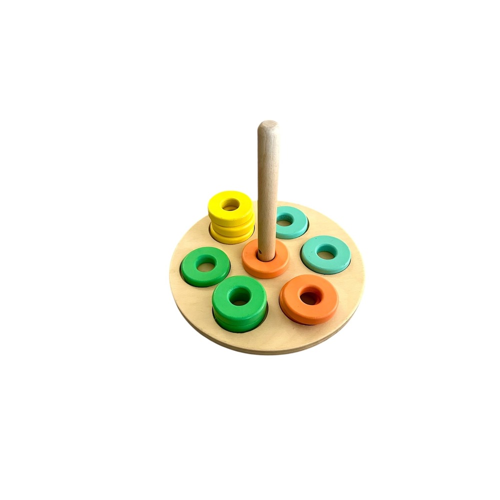 Lovevery Flexible Ring Stacker Montessori Wooden Baby Toddler Learning‎ Toy